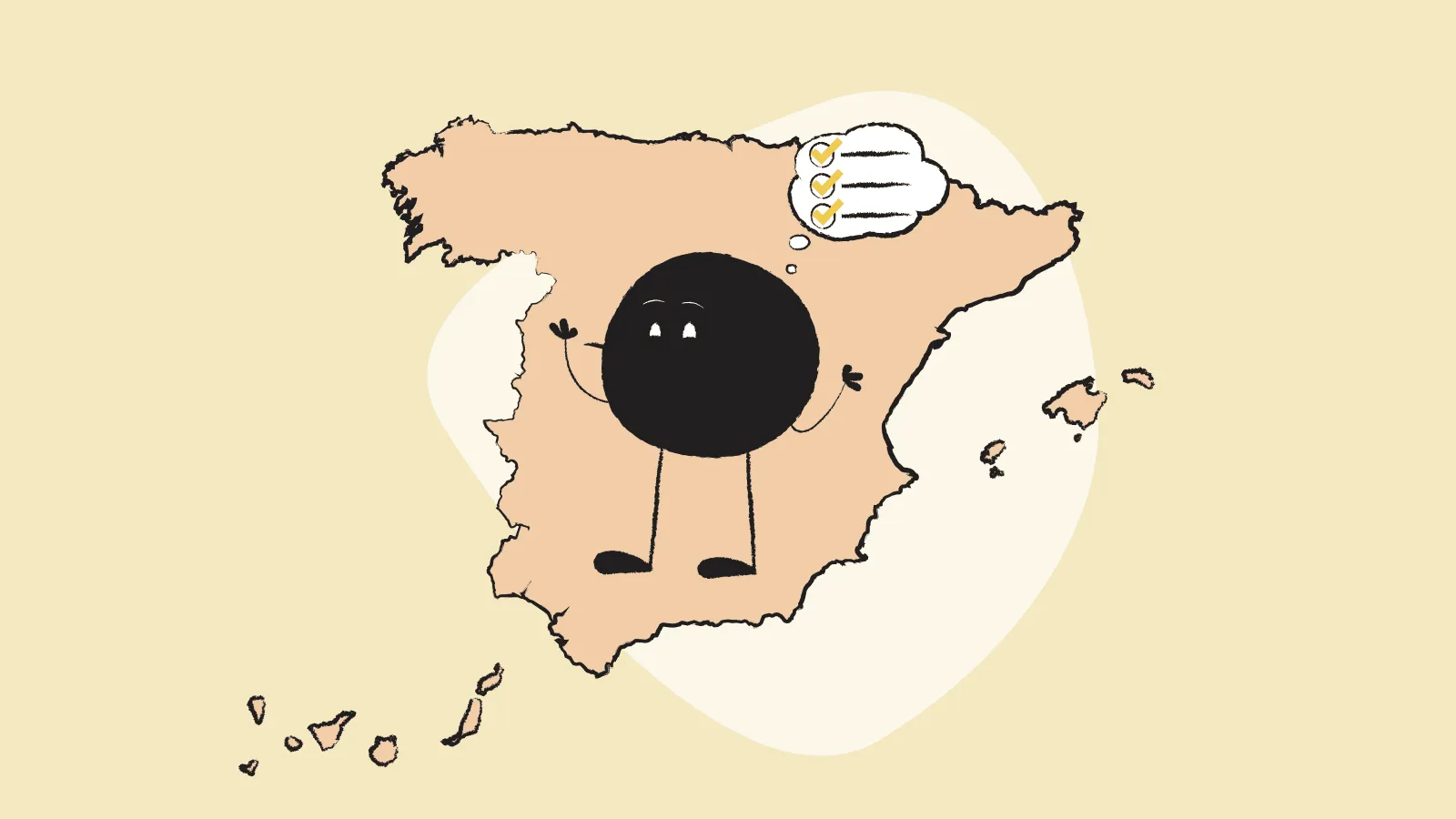 Imagen de Qoodle pensando en tareas