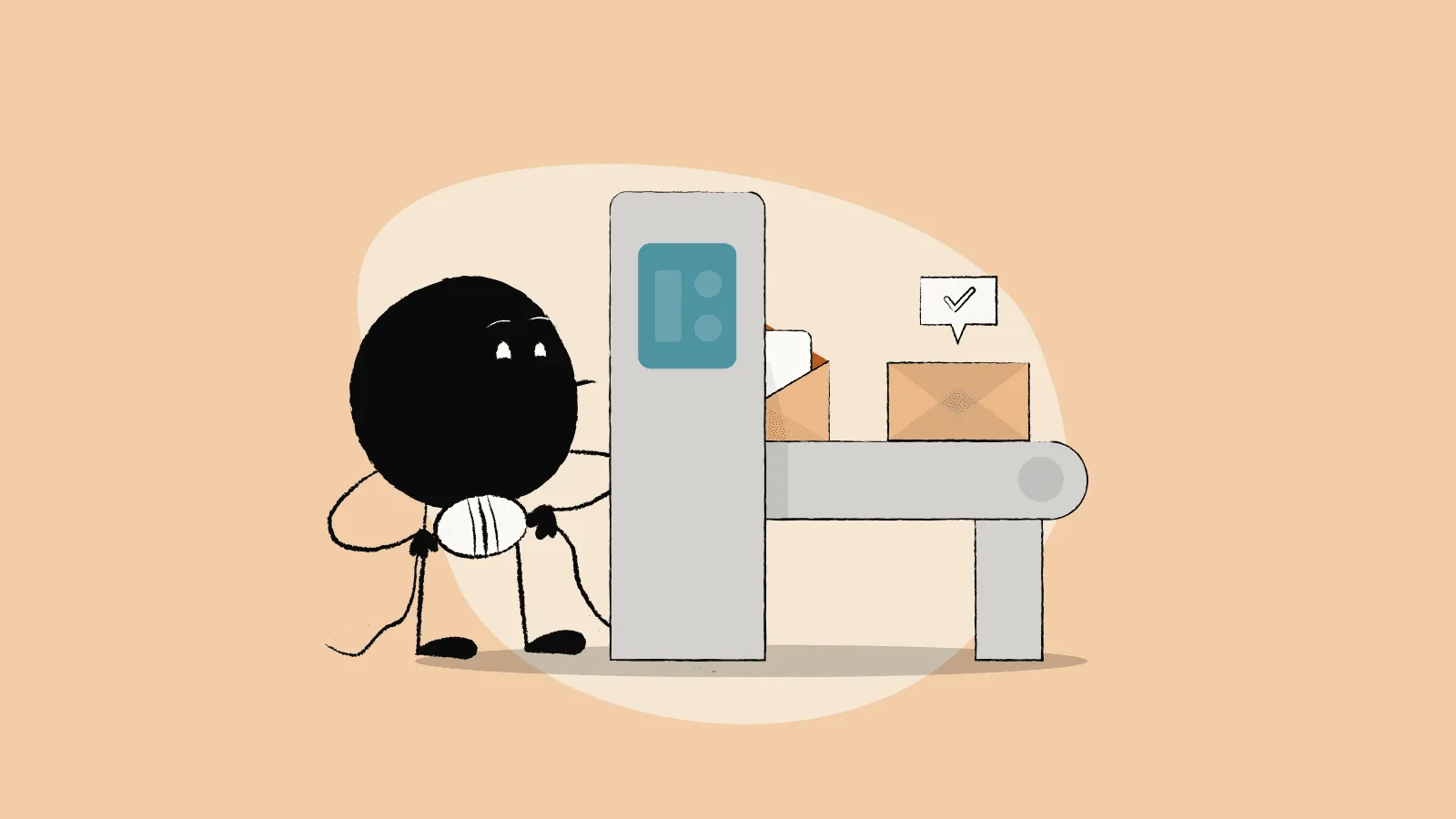 Illustration of qoodle automating the invoice generation