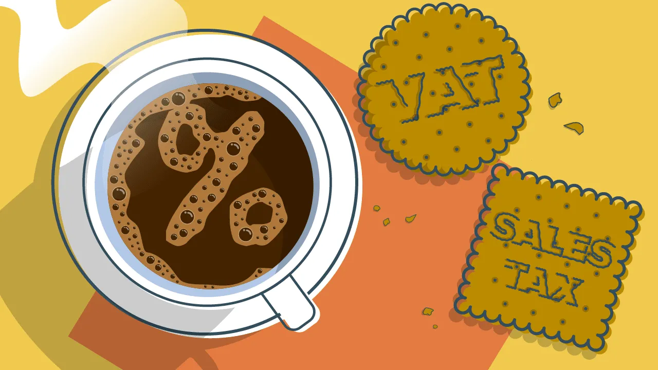 Illustration of Is VAT the Same as a Sales Tax?