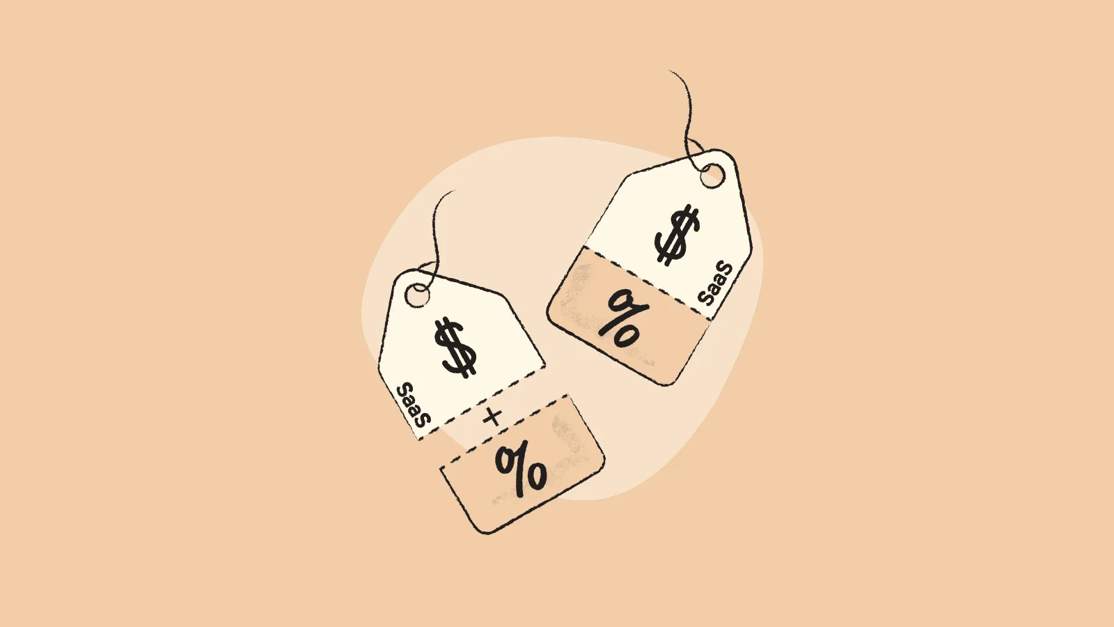 Illustration of two SaaS tags