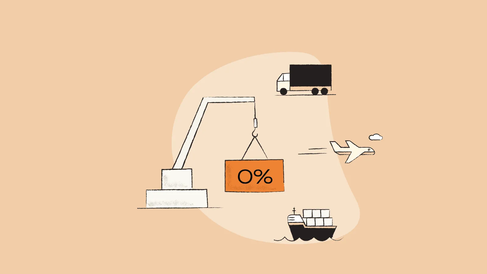 Illustration of the different elements of a supply chain