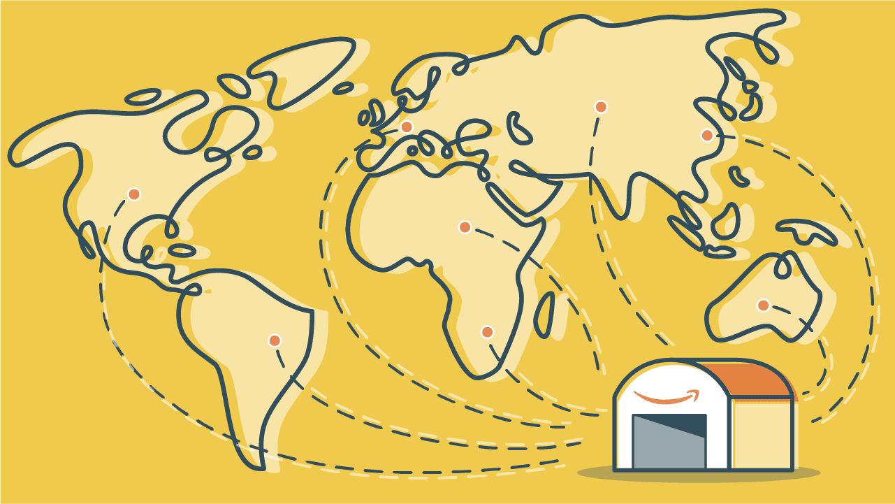 Illustration of Amazon FBA locations