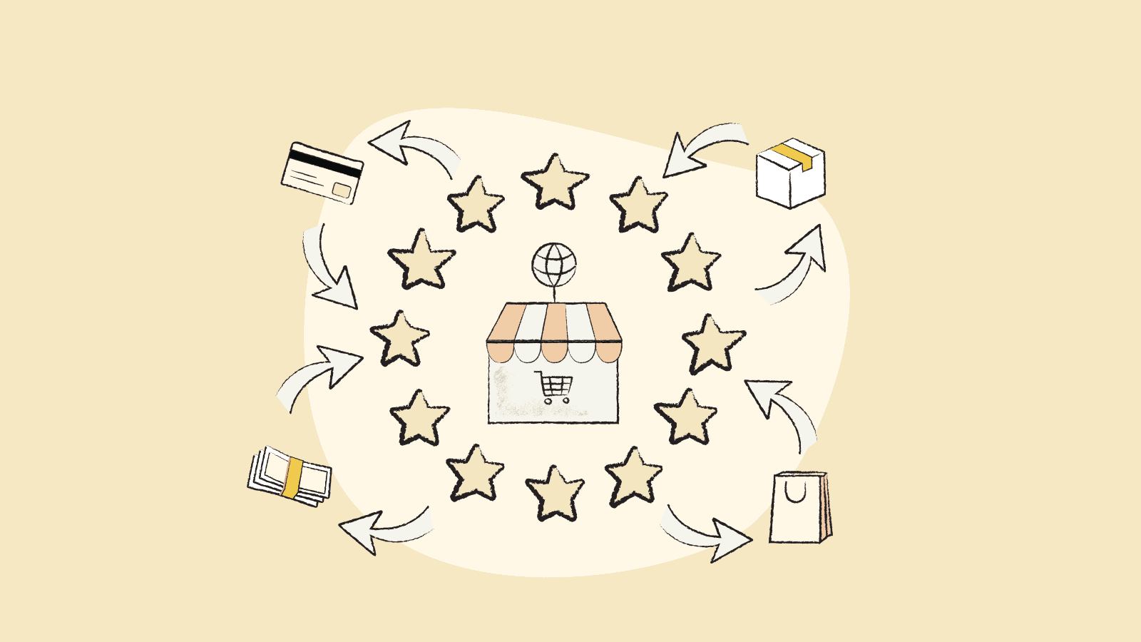 Illustration representing an ecommerce