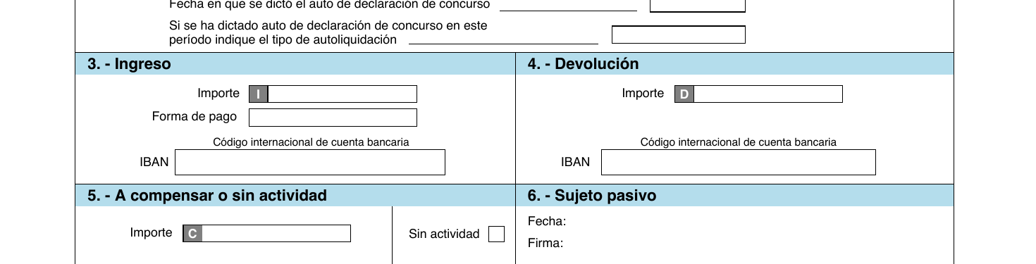 Captura del apartado de ingreso