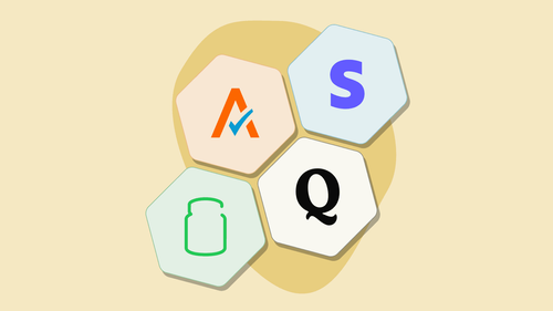 Logos de Quaderno, TaxJar, Avalara y Stripe Tax — comparativa de software de cumplimiento fiscal para negocios online