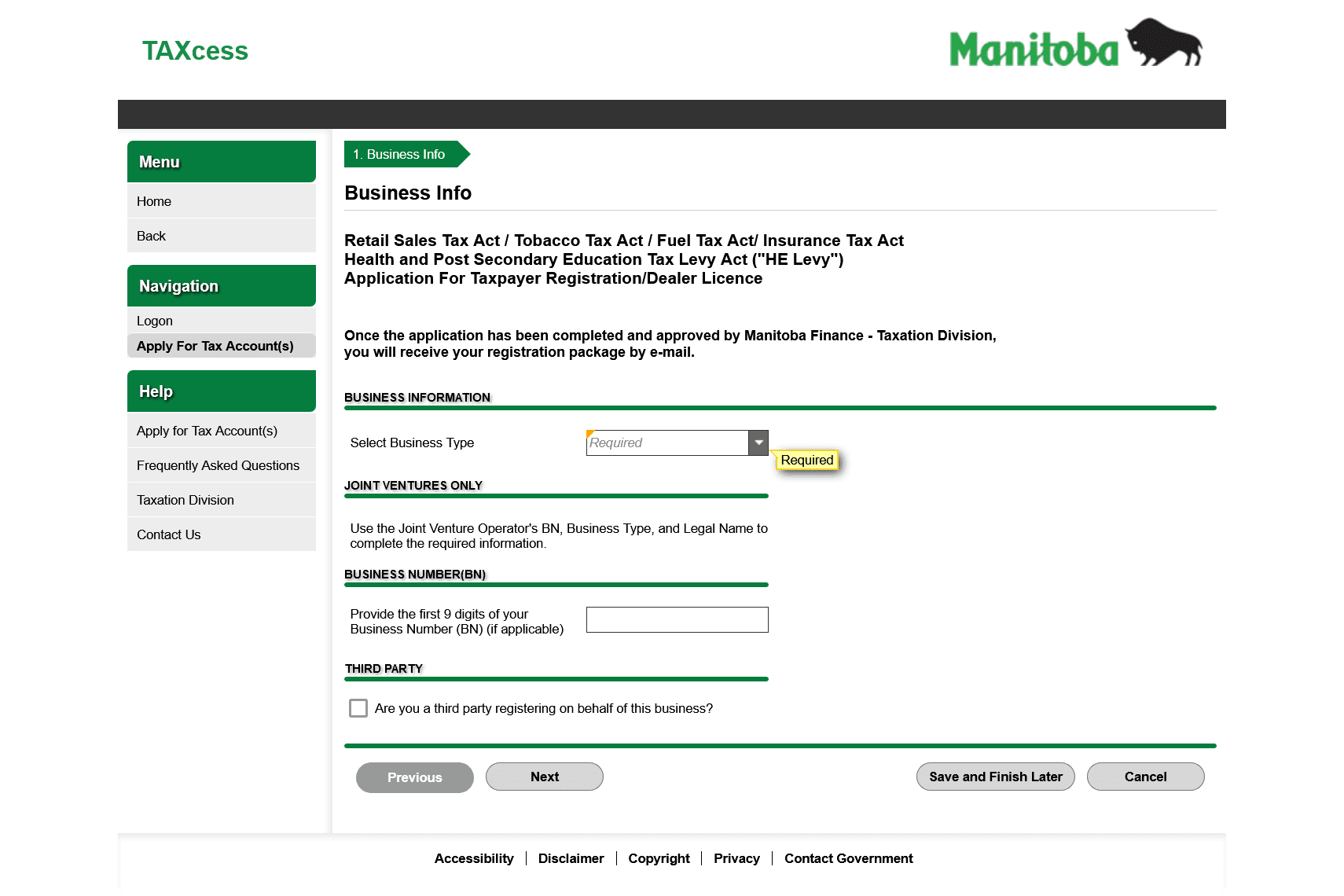Manitoba regfile point 3